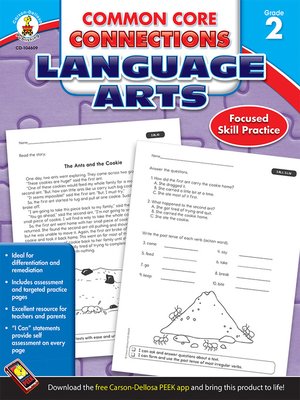cover image of Common Core Connections Language Arts, Grade 2